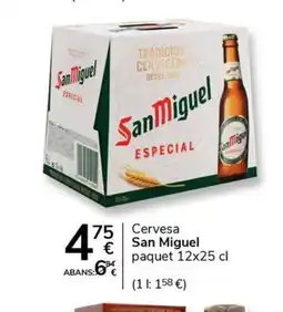 Supermercados Charter SAN MIGUEL Cervesa oferta
