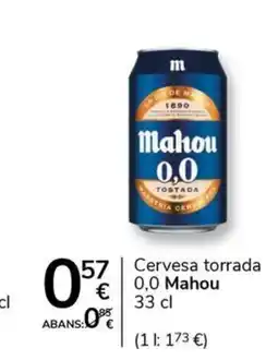 Supermercados Charter MAHOU Cervesa torrada oferta