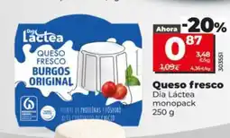 Dia DIA LÁCTEA Queso fresco oferta