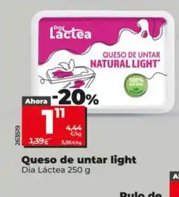 Dia DIA LÁCTEA Queso de untar light oferta