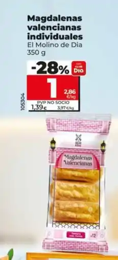 Dia EL MOLINO DE DIA Magdalenas valencianas individuales oferta