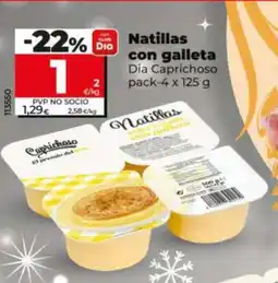 Dia DIA CAPRICHOSO Natillas con galleta oferta
