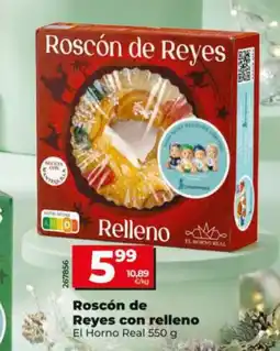Dia EL HORNO REAL Roscón de Reyes con relleno oferta