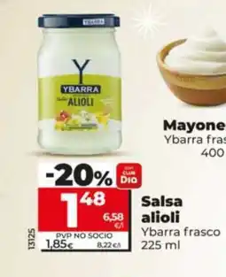 Dia YBARRA Salsa alioli oferta