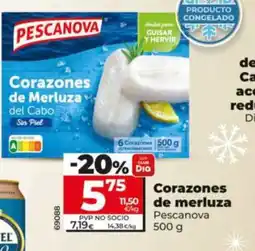 Dia PESCANOVA Corazones de merluza oferta