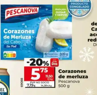 Dia PESCANOVA Corazones de merluza oferta