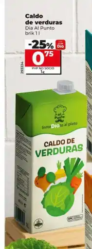 Dia DIA AL PUNTO Caldo de verduras oferta