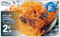 E.Leclerc Napolitana de crema o chocolate oferta