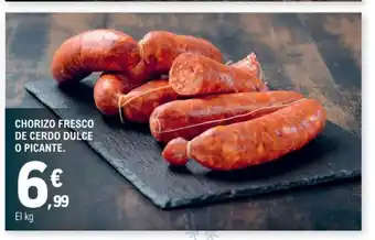 E.Leclerc Chorizo fresco de cerdo dulce o picante oferta