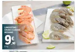 E.Leclerc Langostino crudo o cocido mediano oferta