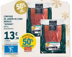 E.Leclerc AZUAGA Lonchas de jamón de cebo ibérico oferta