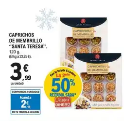 E.Leclerc SANTA TERESA Caprichos de membrillo oferta