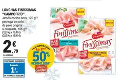 E.Leclerc CAMPOFRÍO Lonchas finíssimas oferta