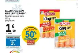 E.Leclerc ELPOZO Salchichas maxi king upp oferta