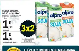 E.Leclerc ALPRO Bebida vegetal de soja oferta