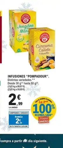 E.Leclerc POMPADOUR Infusiones oferta