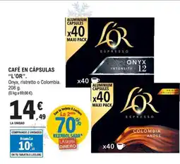 E.Leclerc L'OR Café en cápsulas oferta