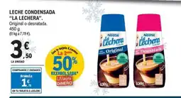 E.Leclerc LA LECHERA Leche condensada oferta