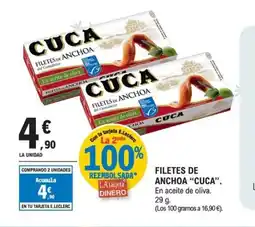 E.Leclerc CUCA Filetes de anchoa oferta