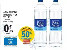 E.Leclerc FONT VELLA Agua mineral natural oferta