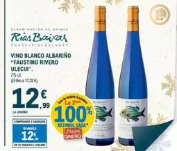 E.Leclerc FAUSTINO RIVERO ULECIA Vino blanco albariño oferta
