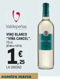 E.Leclerc VIÑA CANCEL Vino blanco oferta