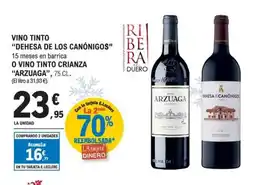E.Leclerc DEHESA DE LOS CANÓNIGOS Vio tinto oferta