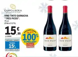E.Leclerc TRES PICOS Vino tinto garnacha oferta