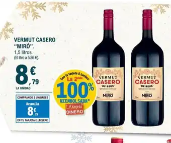 E.Leclerc MIRÓ Vermut casero oferta