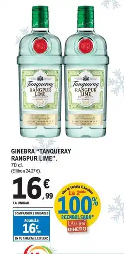 E.Leclerc TANQUEREAY Ginebra rangpur lime oferta