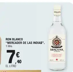 E.Leclerc MERCADER DE LAS INDIAS Ron blanco oferta