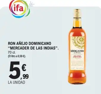 E.Leclerc MERCADER DE LAS INDIAS Ron añejo dominicano oferta