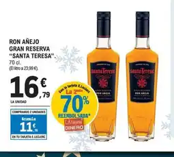 E.Leclerc SANRA TERESA Ron añejo gran reserva oferta