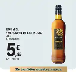 E.Leclerc MERCADER DE LAS INDIAS Ron miel oferta