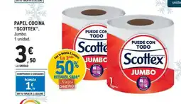 E.Leclerc SCOTTEX Papel cocina oferta