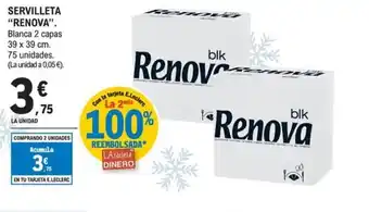 E.Leclerc RENOVA Servilleta oferta