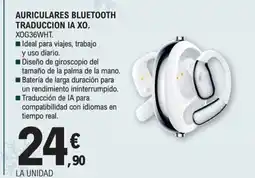 E.Leclerc Auriculares bluetooth traduccion ia xo oferta