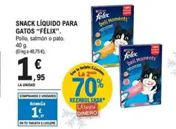 E.Leclerc FÉLIX Snack líquido para gatos oferta