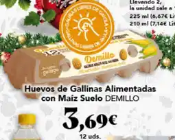 Gadis DEMILLO Huevos de Gallinas Alimentadas con Maíz Suelo oferta