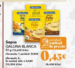Gadis GALLINA BLANCA Sopas oferta