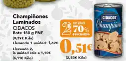 Gadis CIDACOS Champiñones Laminados oferta