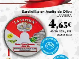 Gadis LA VIEIRA Sardinillas en Aceite de Oliva oferta