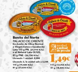 Gadis PALACIO DE ORIENTE Bonito del Norte oferta