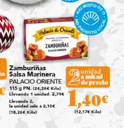 Gadis PALACIO ORIENTE Zamburiñas Salsa Marinera oferta