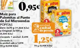 Gadis POPITAS Maíz para Palomitas al Punto de Sal Microondas oferta