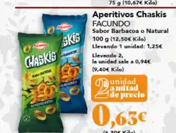 Gadis FACUNDO Aperitivos Chaskis oferta