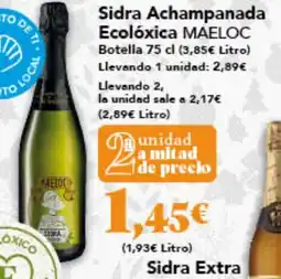 Gadis MAELOC Sidra Achampanada Ecolóxica oferta