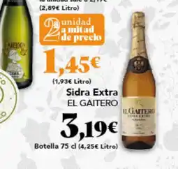 Gadis EL GAITERO Sidra Extra oferta