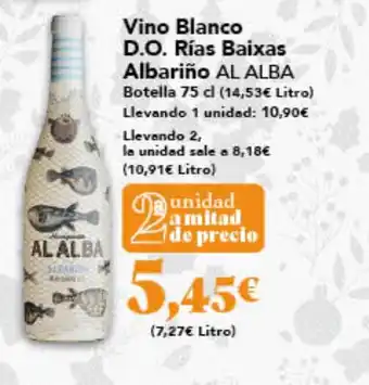Gadis AL ALBA Vino Blanco D.O. Rías Baixas Albariño oferta