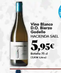 Gadis HACIENDA SAEL Vino Blanco D.O. Bierzo Godello oferta